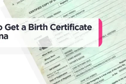 How To Apply For Ghana Biometric Birth Certificate Online