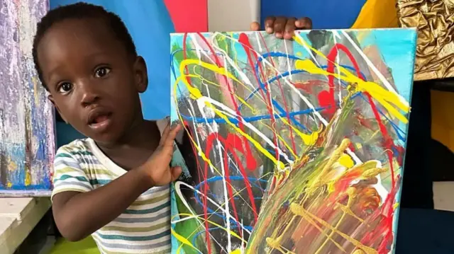 2-Year-Old Ghanaian Artist Ace-Liam Named 2025 Global Child Prodigy In Art