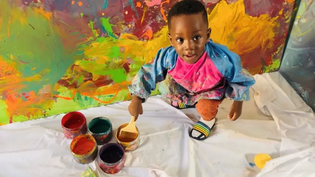 2-Year-Old Ghanaian Artist Ace-Liam Named 2025 Global Child Prodigy In Art